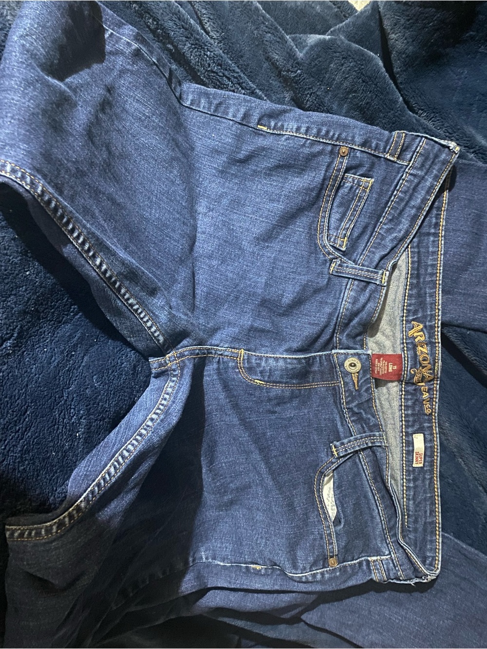 Arizona Jean Company Dark Blue Women's Jeans, size 15 long